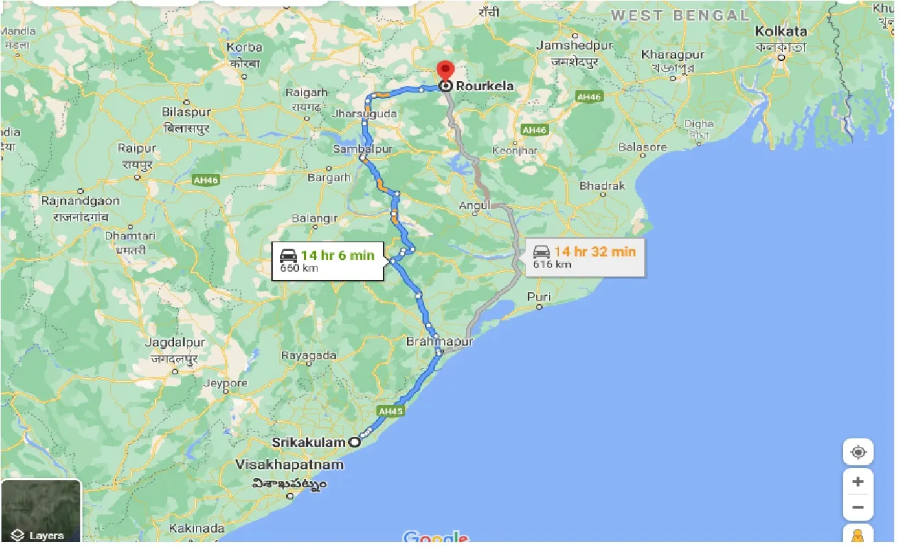 srikakulam-to-rourkela-taxi