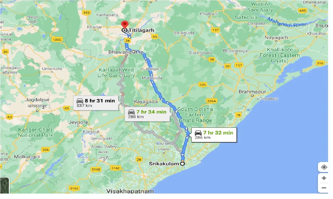 srikakulam-to-titilagarh-taxi