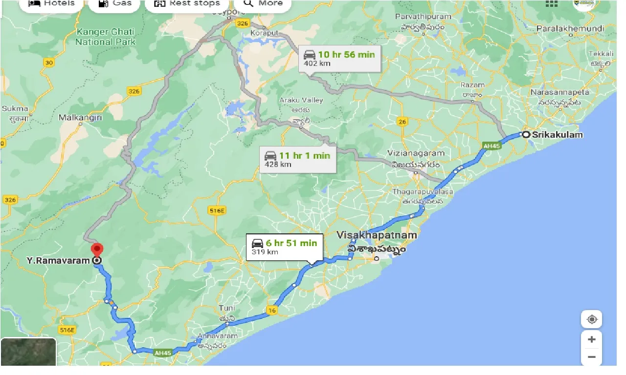 srikakulam-to-y-ramavaram-taxi