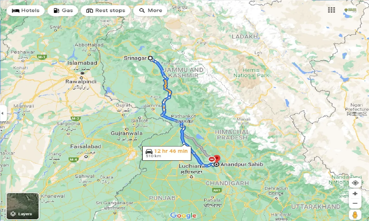 srinagar-to-anandpur-sahib-one-way