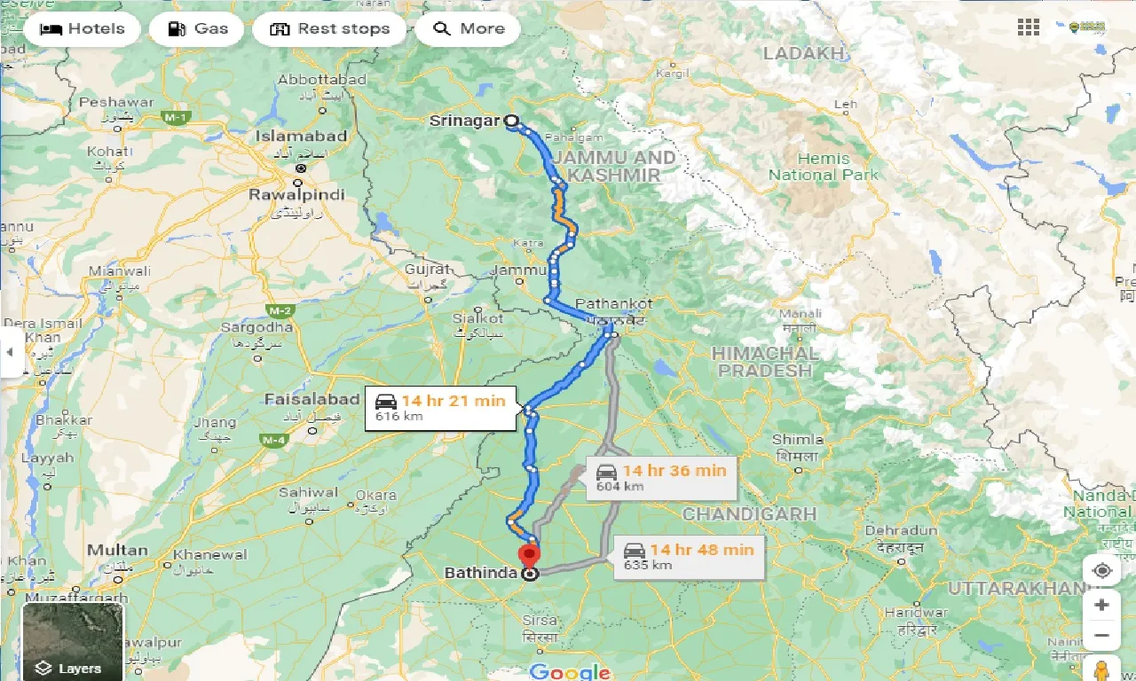 srinagar-to-bathinda-one-way