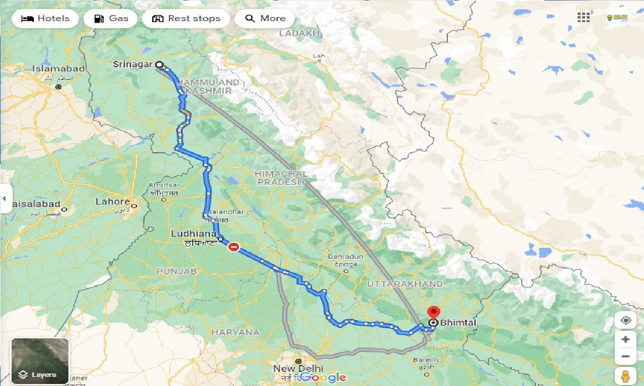 srinagar-to-bhimtal-one-way