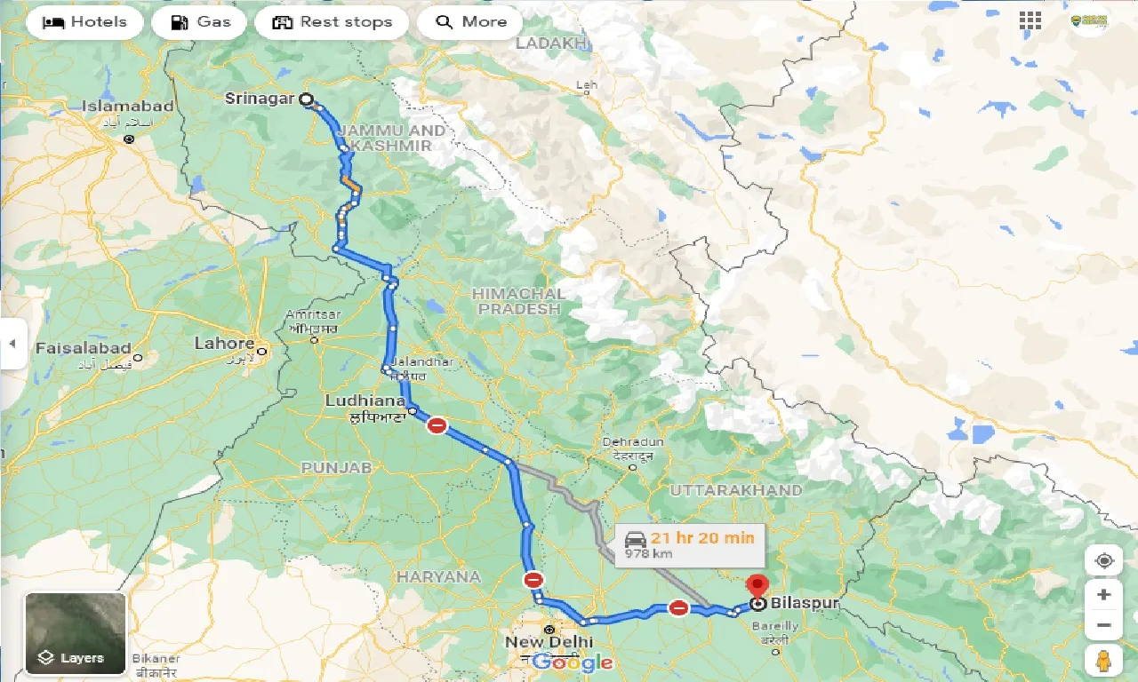 srinagar-to-bilaspur-taxi