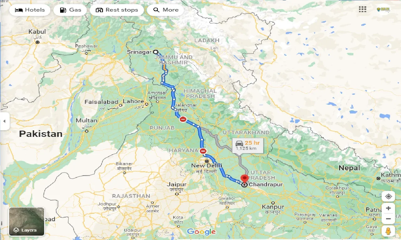 srinagar-to-chandrapur-taxi
