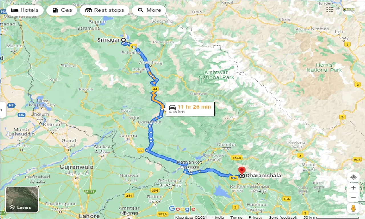 srinagar-to-dharamshala-one-way