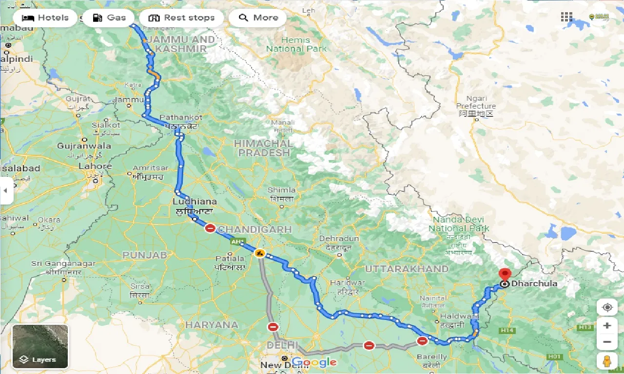srinagar-to-dharchula-one-way