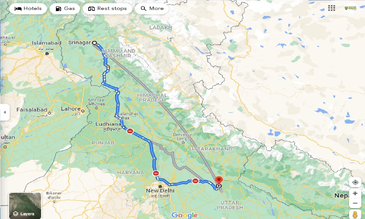 srinagar-to-dungarpur-taxi
