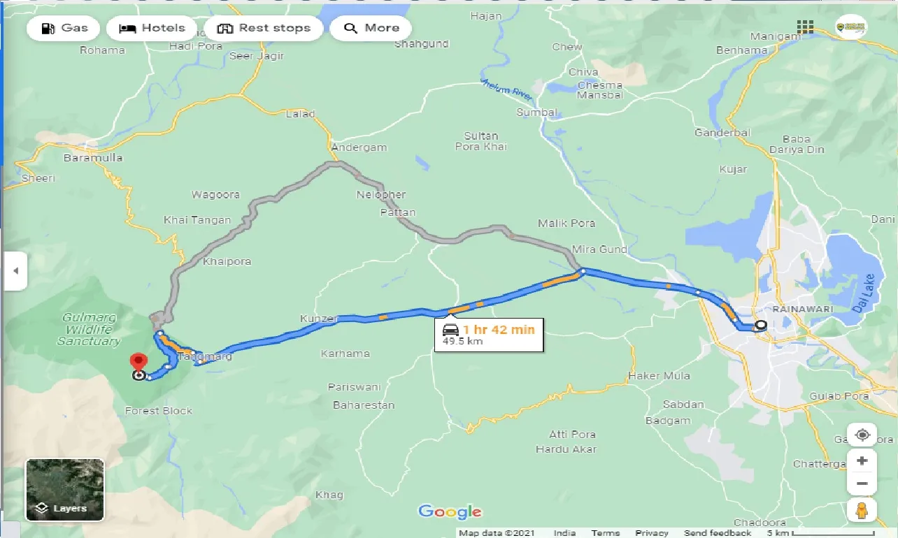 srinagar-to-gulmarg-round-trip