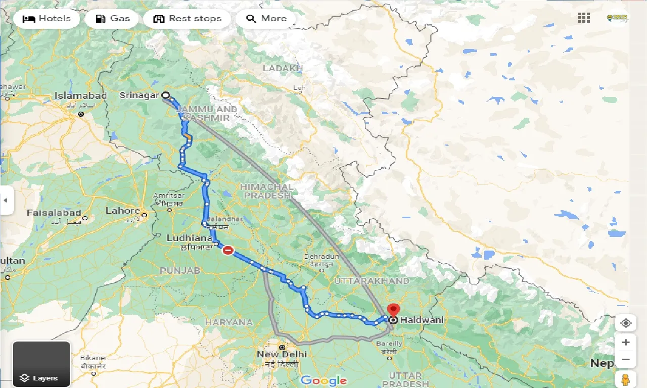srinagar-to-haldwani-taxi