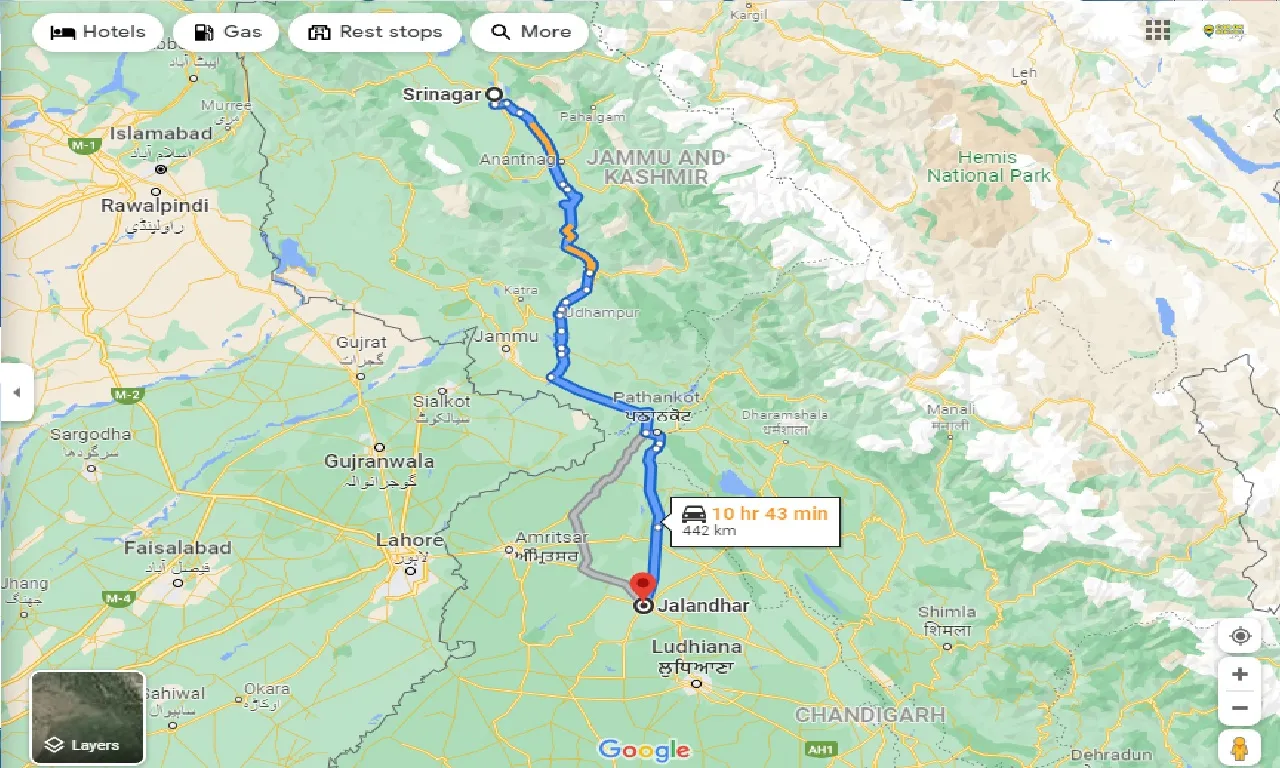 srinagar-to-jalandhar-taxi