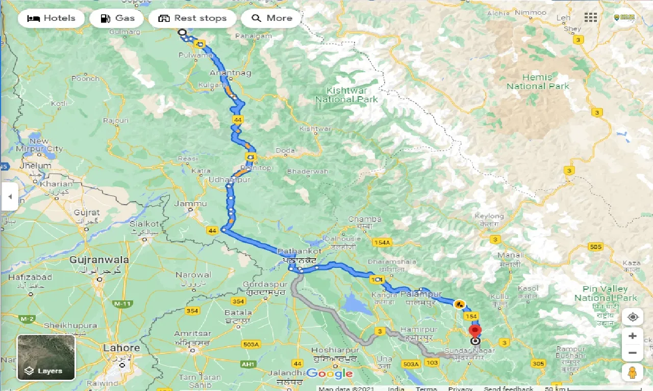 srinagar-to-mandi-taxi