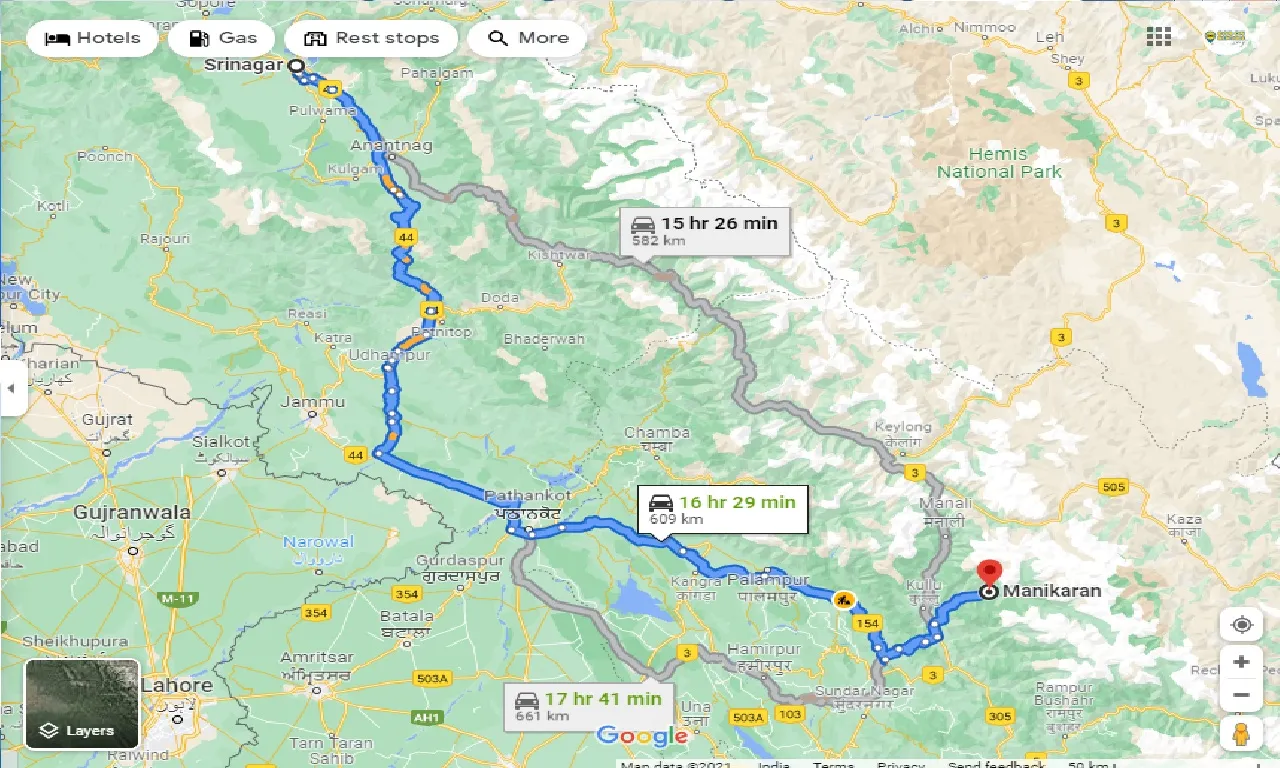 srinagar-to-manikaran-one-way
