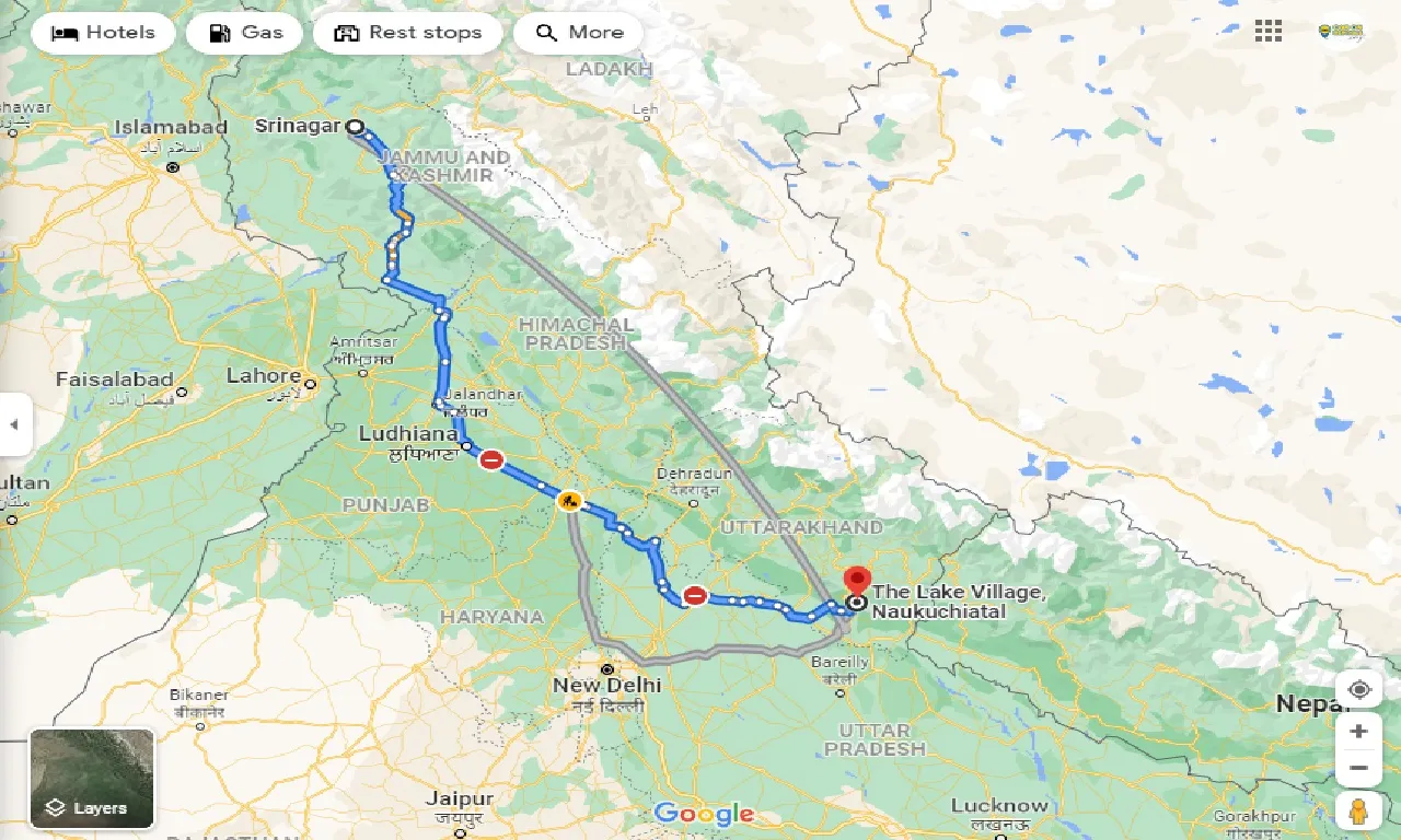 srinagar-to-naukuchiatal-taxi