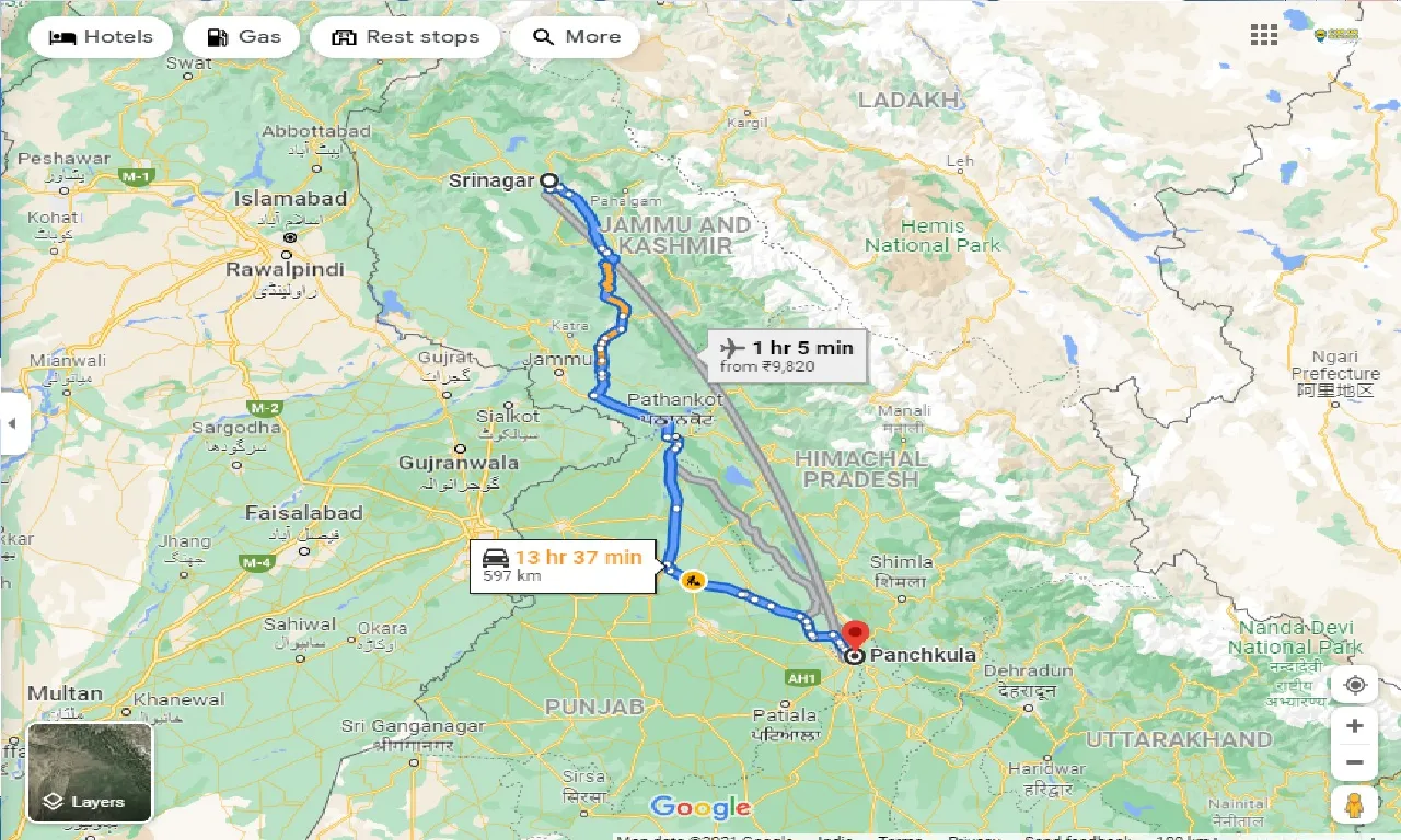 srinagar-to-panchkula-one-way
