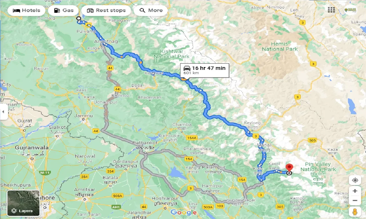 srinagar-to-parvati-valley-taxi