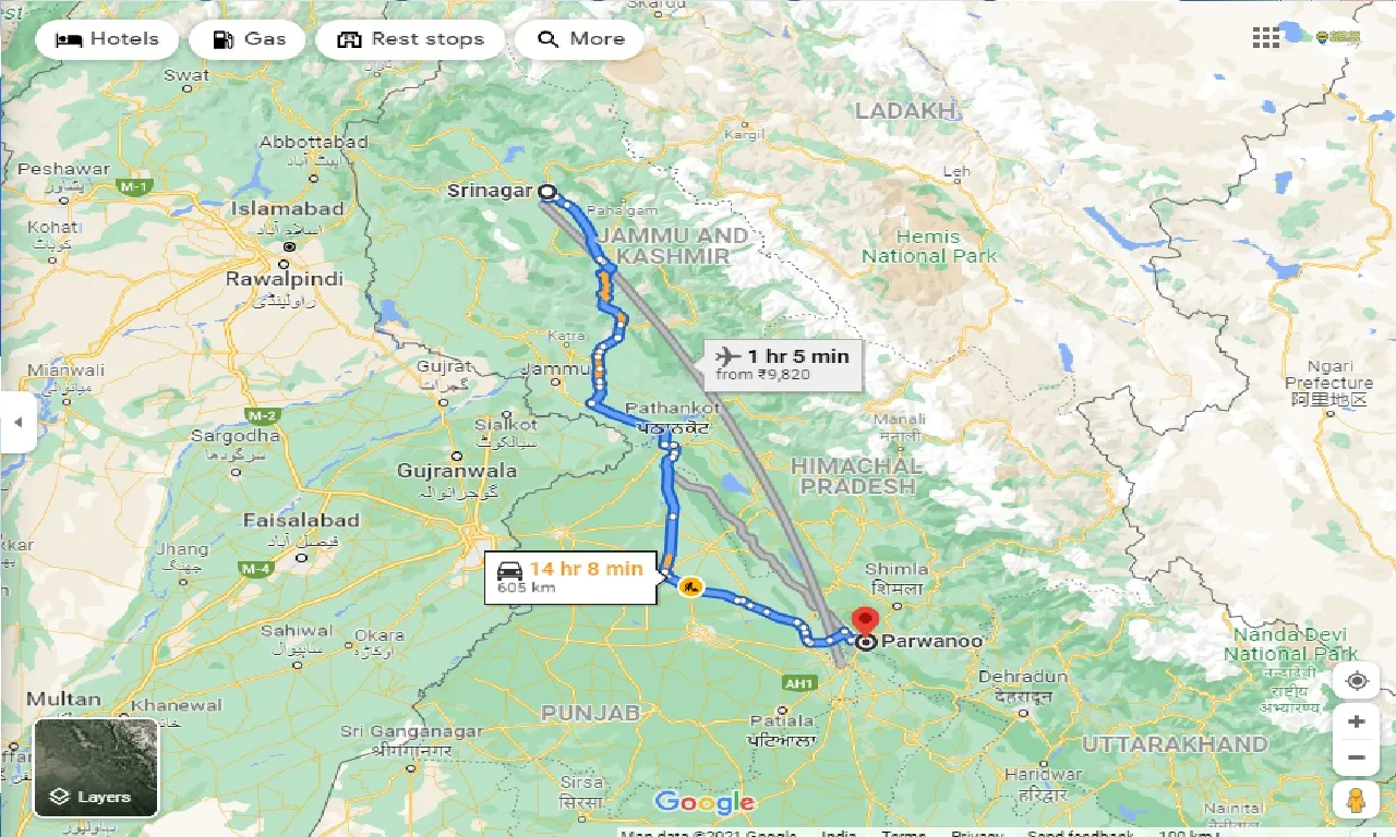 srinagar-to-parwanoo-one-way