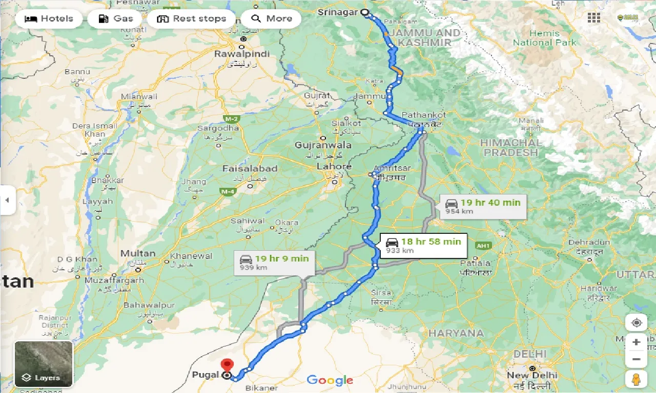 srinagar-to-pugal-one-way