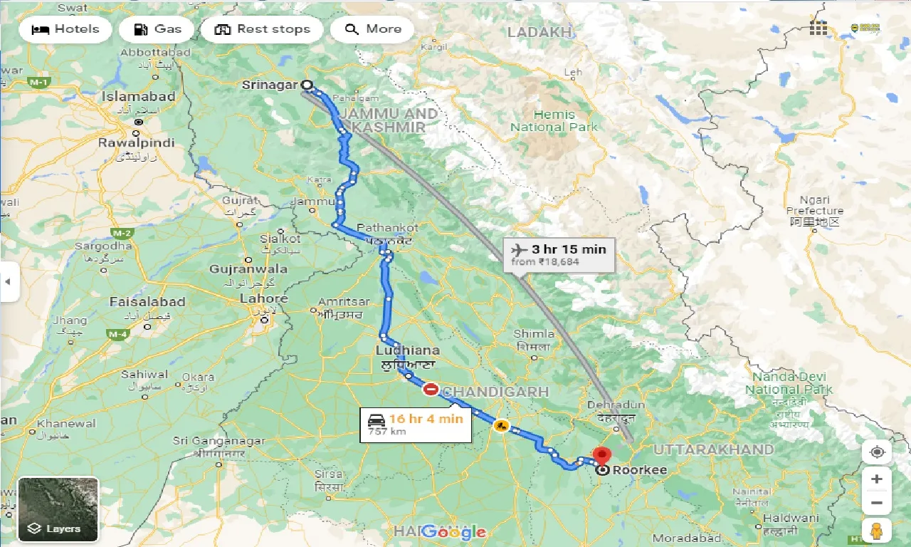 srinagar-to-roorkee-taxi
