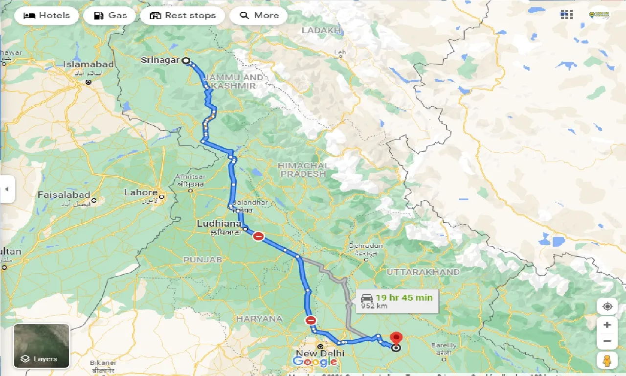 srinagar-to-sambhal-one-way