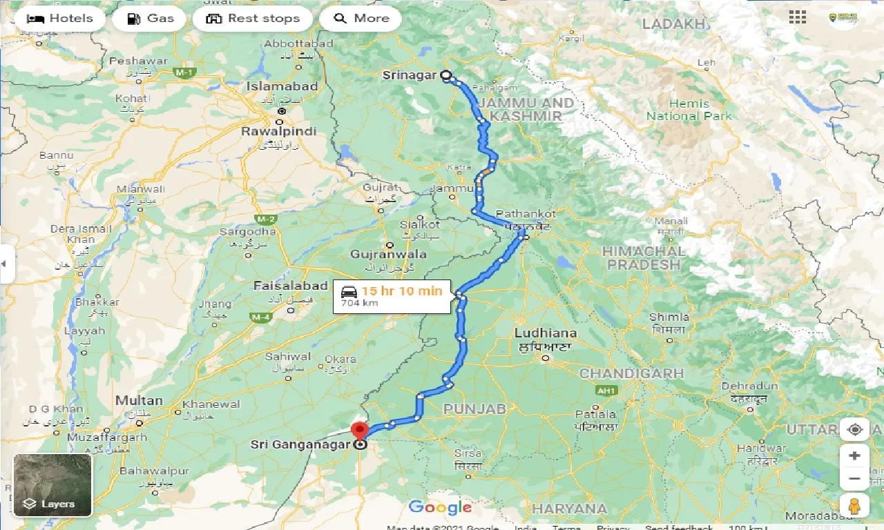 srinagar-to-sri-ganganagar-taxi