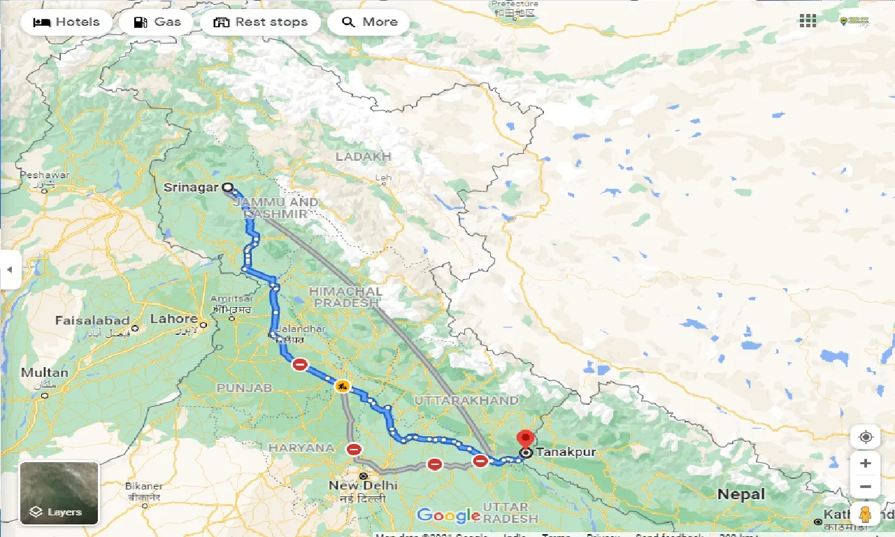 srinagar-to-tanakpur-one-way