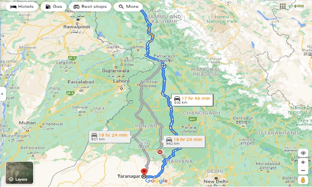 srinagar-to-taranagar-one-way