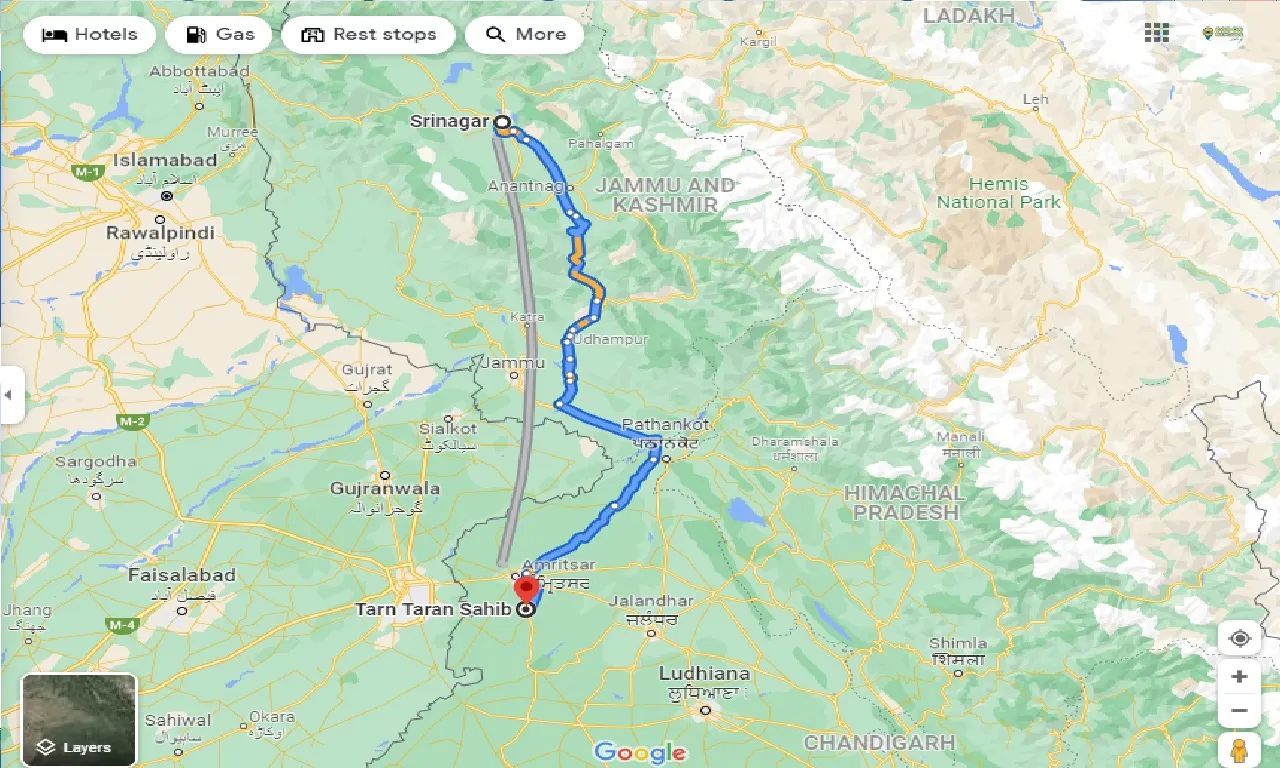 srinagar-to-tarn-taran-sahib-one-way