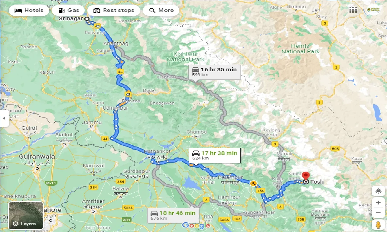 srinagar-to-tosh-one-way