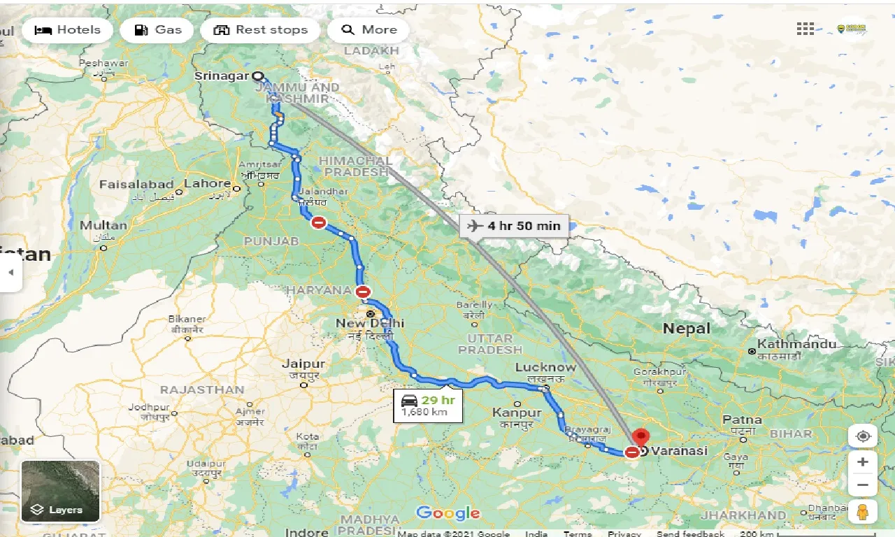 srinagar-to-varanasi-one-way
