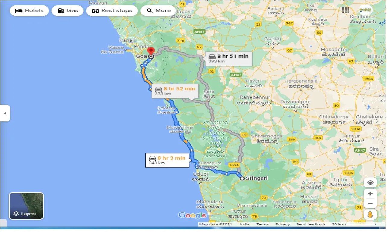 sringeri-to-goa-round-trip
