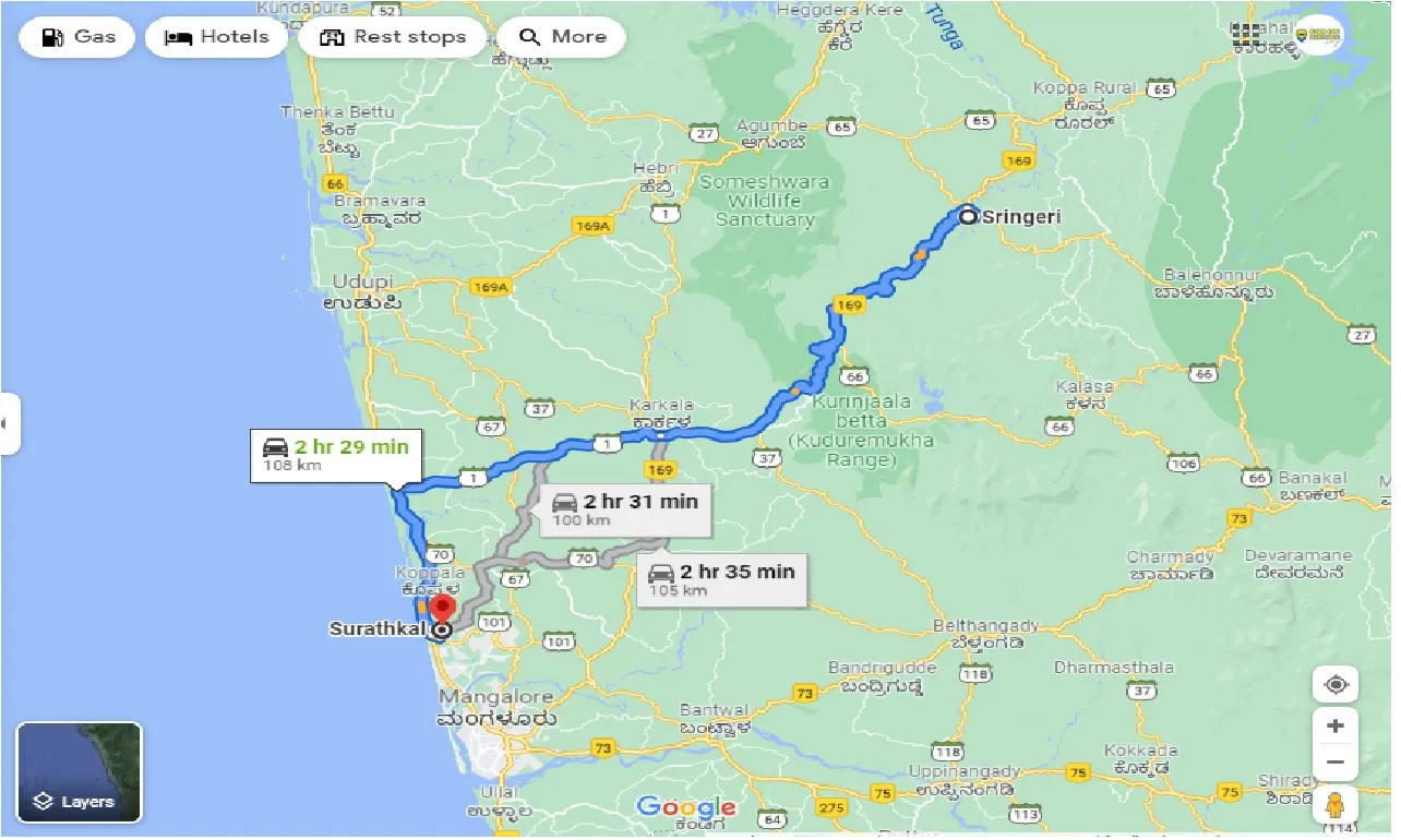 sringeri-to-surathkal-round-trip