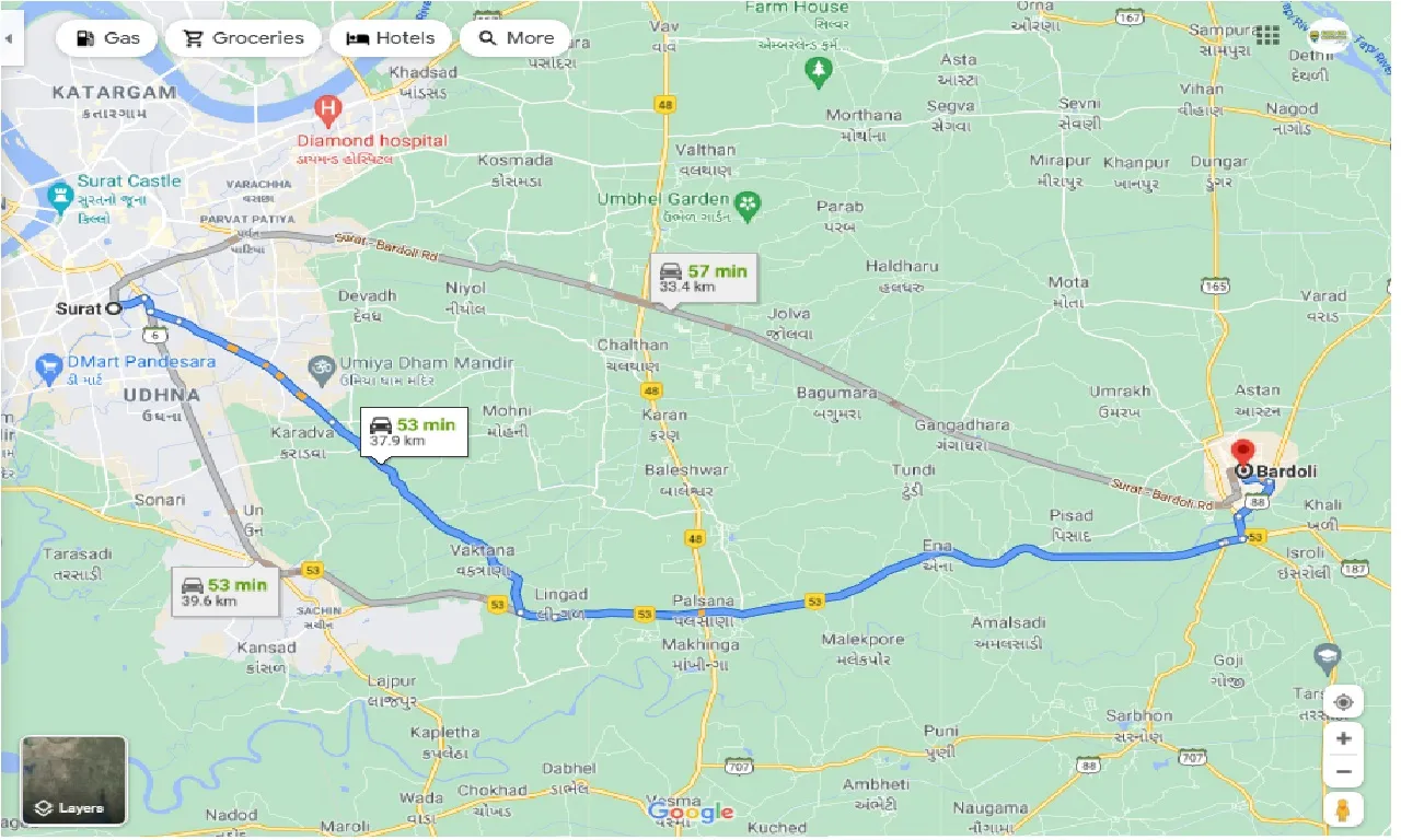 surat-to-bardoli-round-trip