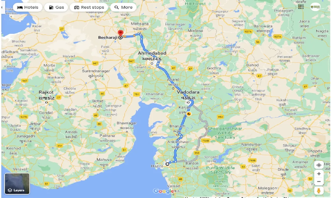 surat-to-becharaji-round-trip