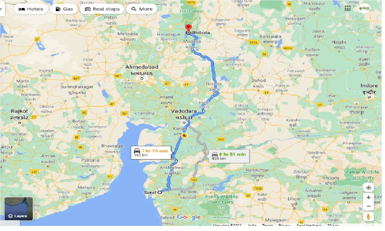 surat-to-bhiloda-one-way