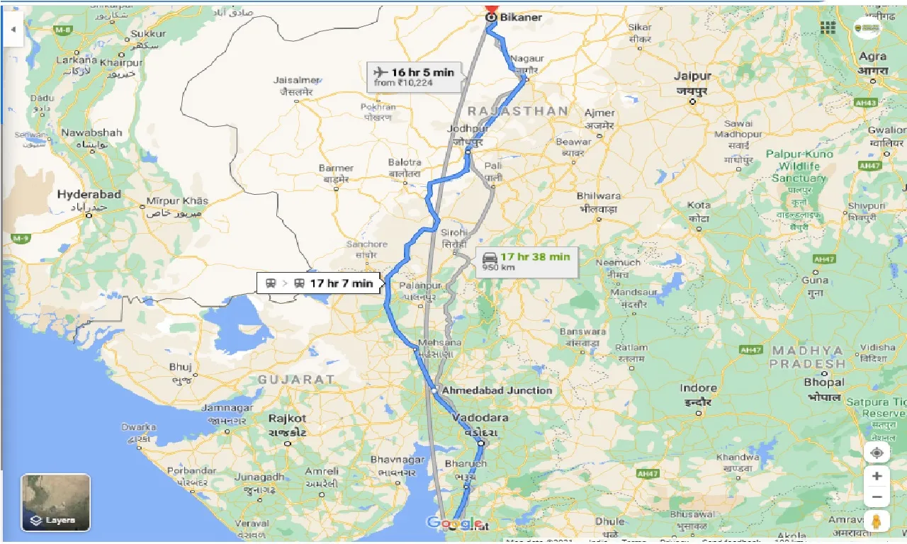 surat-to-bikaner-round-trip