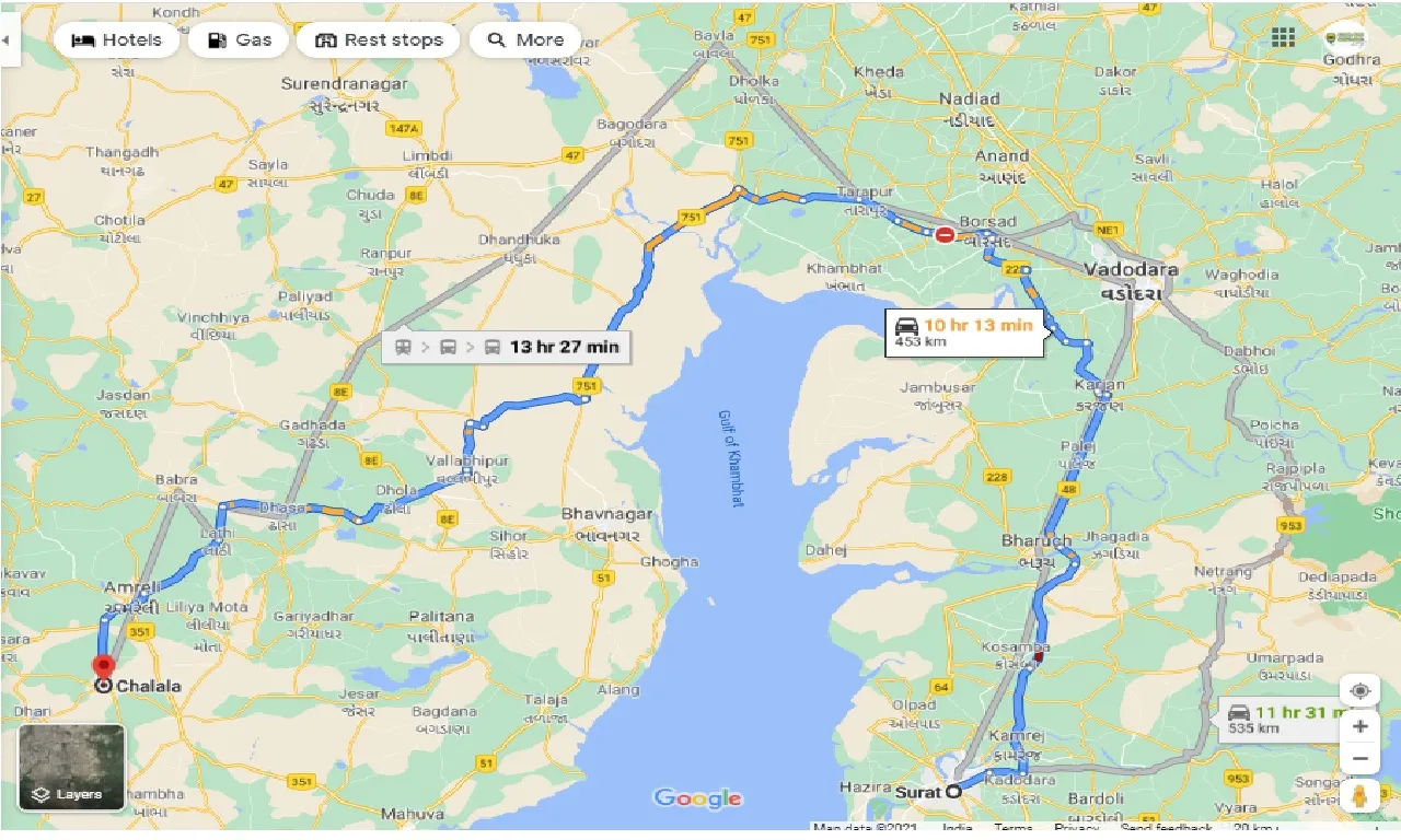 surat-to-chalala-one-way