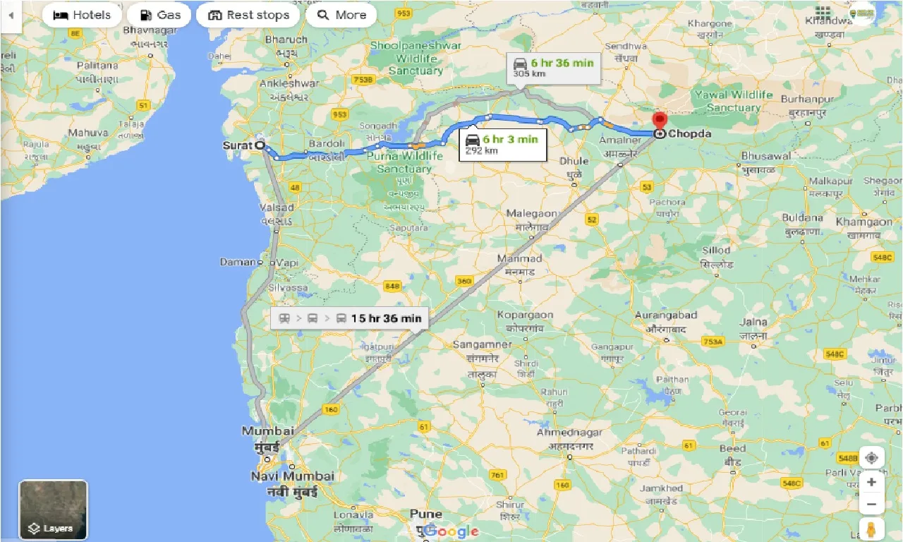 surat-to-chopda-round-trip