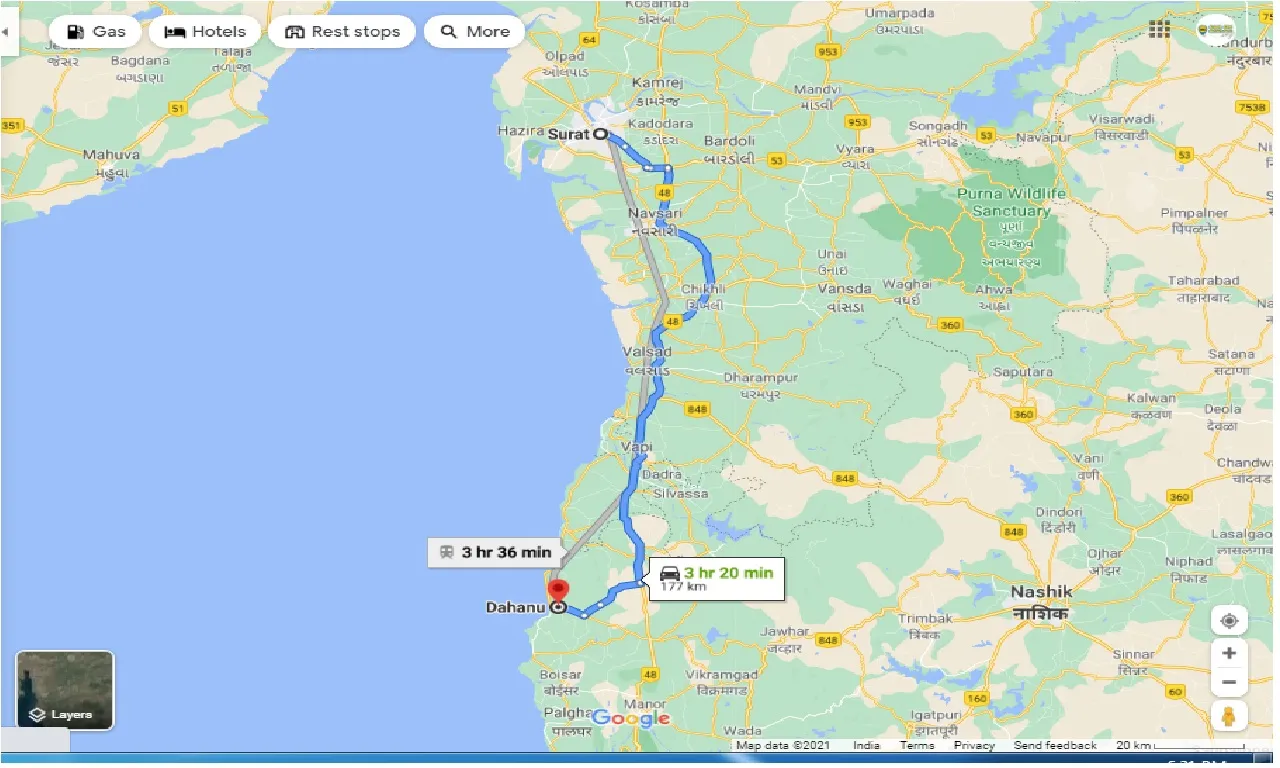 surat-to-dahanu-round-trip