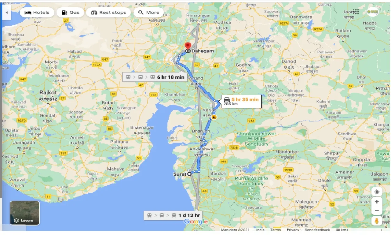 surat-to-dehgam-round-trip