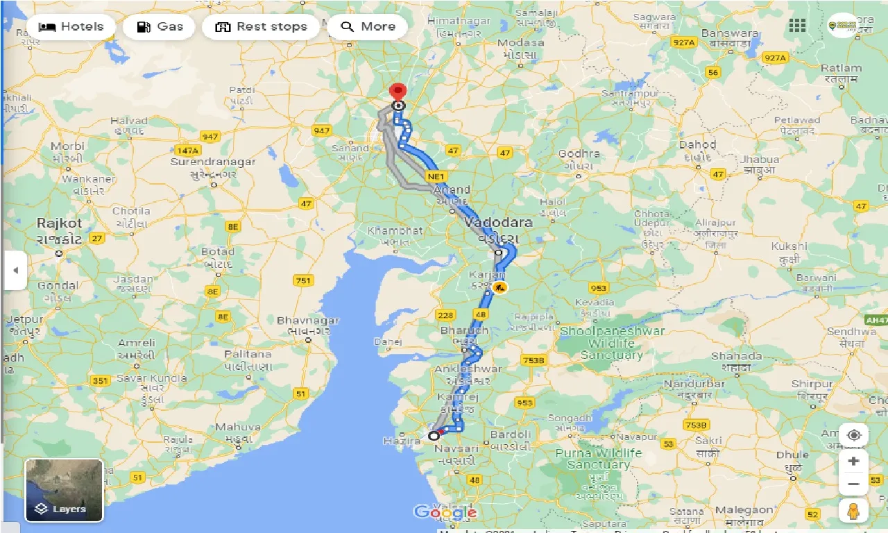 surat-to-gandhinagar-one-way
