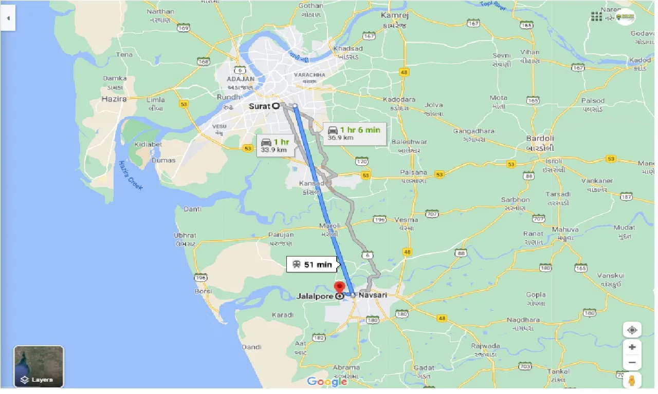 surat-to-jalalpore-round-trip