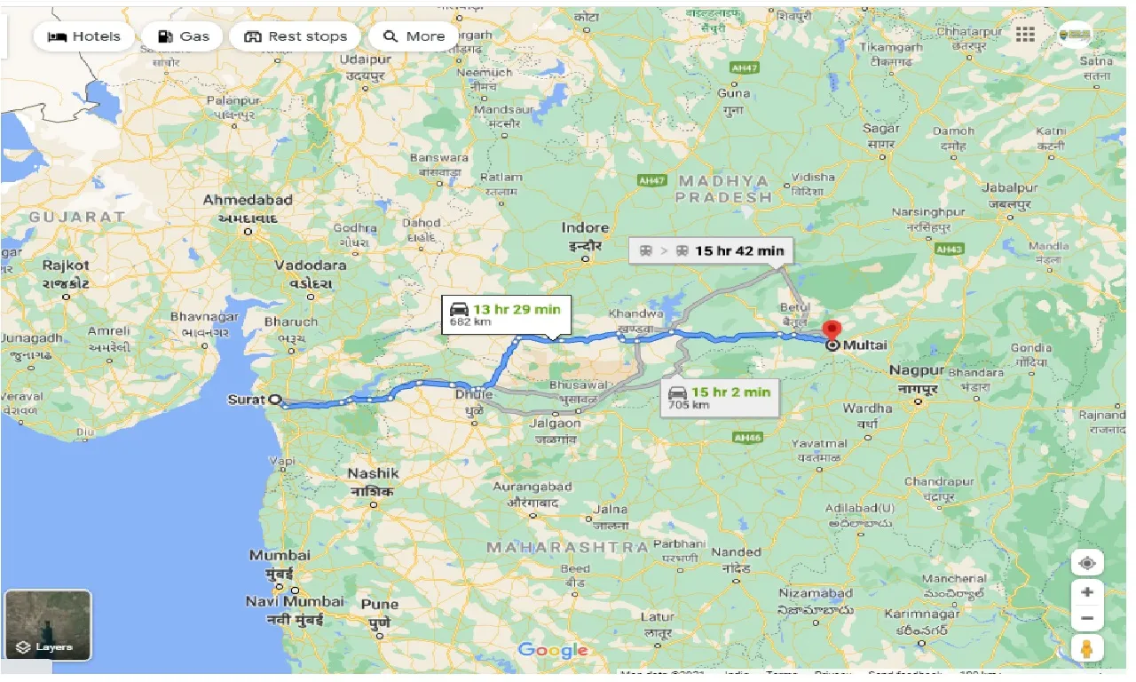 surat-to-multai-round-trip