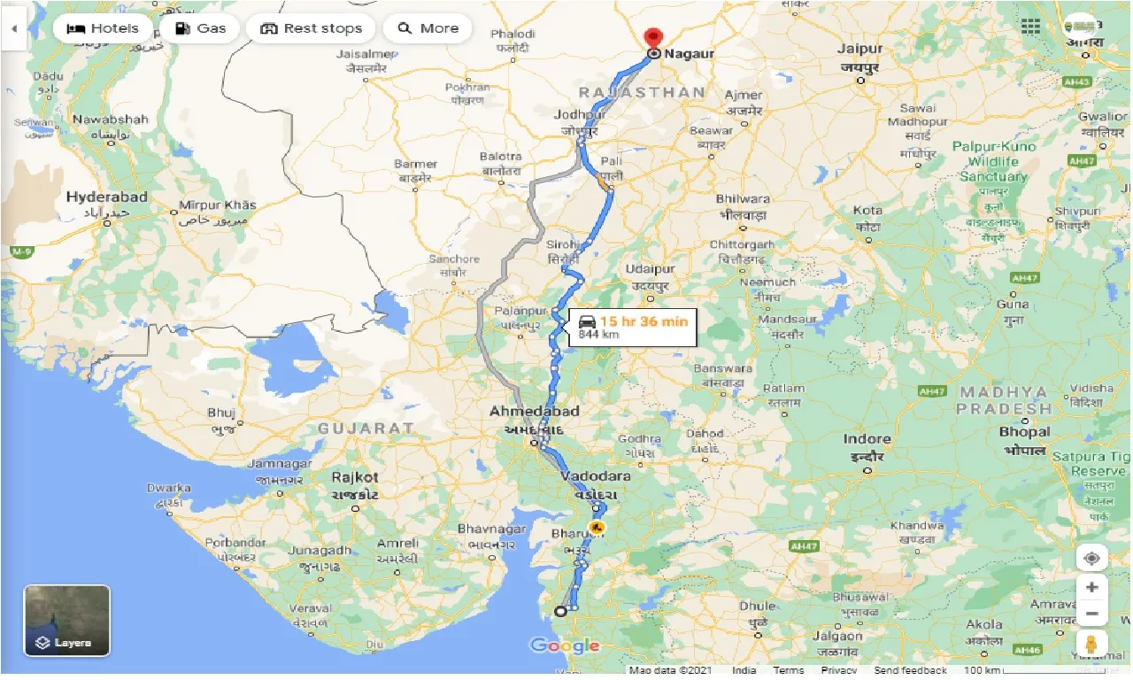 surat-to-nagaur-round-trip