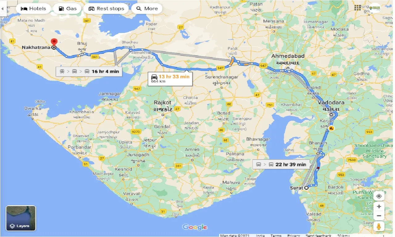 surat-to-nakhatrana-one-way