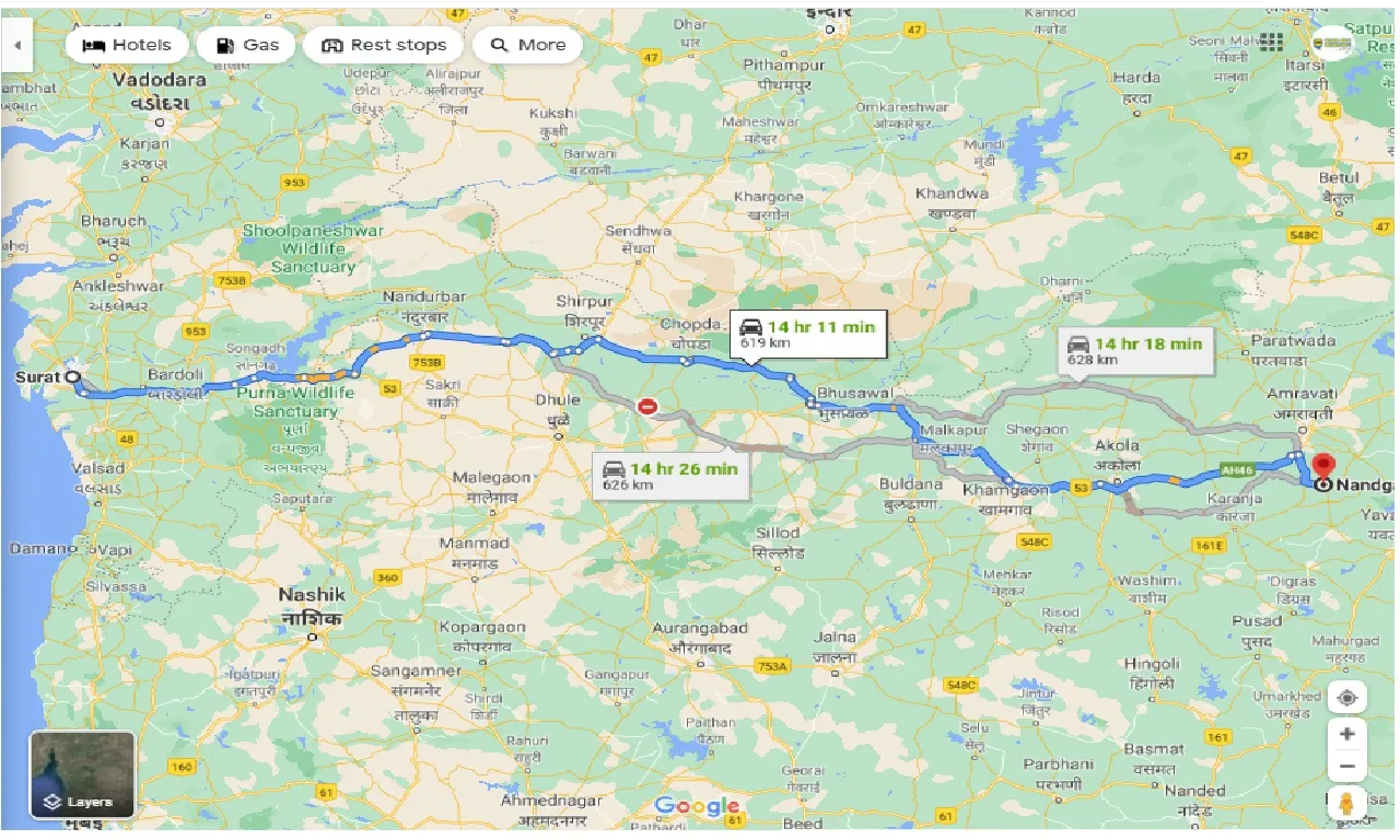surat-to-nandgaon-khandeshwar-one-way
