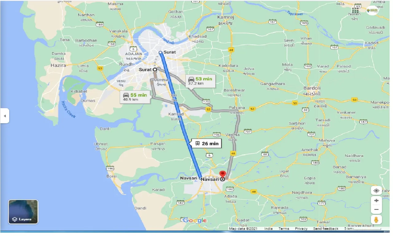 surat-to-navsari-one-way