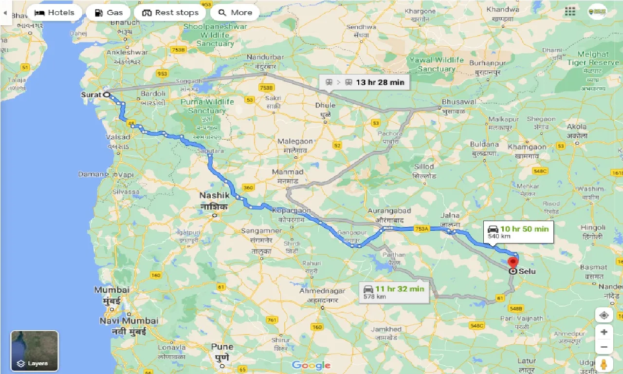 surat-to-sailu-round-trip