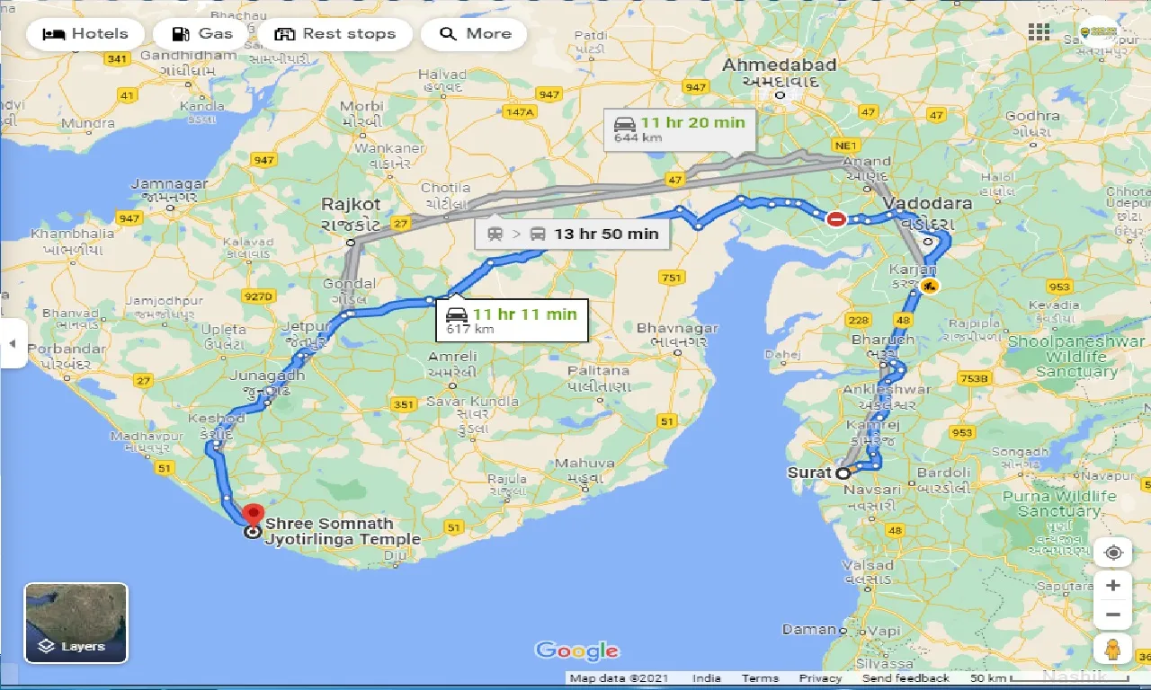 surat-to-somnath-one-way