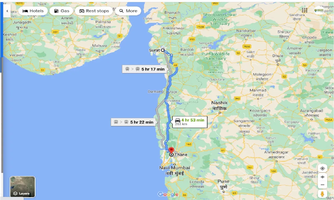 surat-to-thane-one-way