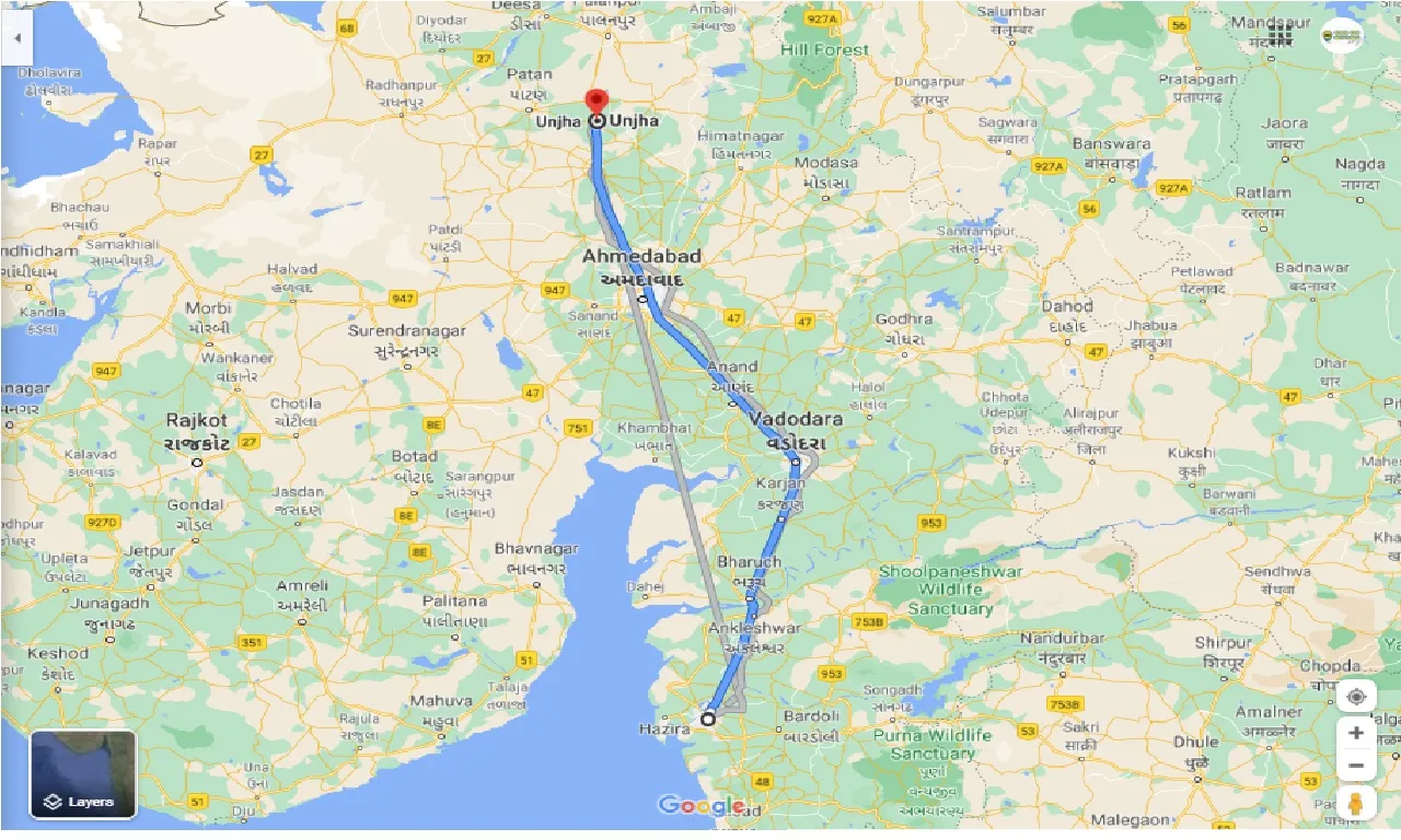 surat-to-unjha-round-trip